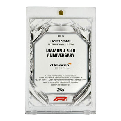 Lando Norris 2025 Topps Chrome Formula 1 F1 Diamond 75th Anniversary 16/50 #D75-25