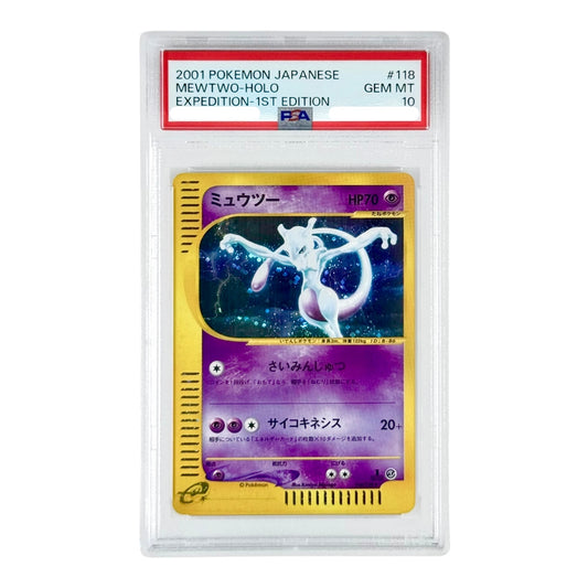 Mewtwo 2001 Pokemon Japanese Expedition 1st Edition Holo #118 PSA 10