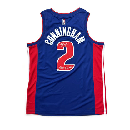 Cade Cunningham Detroit Pistons Fanatics Authentic Autographed Swingman Jersey with "2021 #1 Pick" Inscription