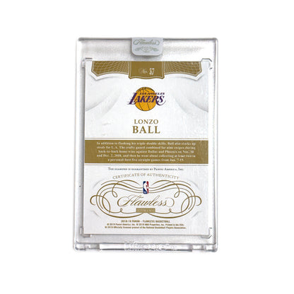 Lonzo Balls Chicago Bulls Fanatics Authentic Autographed Nike Jersey - Red with "Go Bulls" Inscription with 2018-19 Panini Flawless 1/1 Lonzo Balls #57