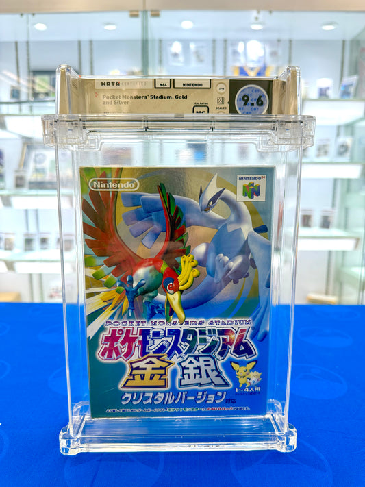 Nintendo N64 Japanese Pokemon Pocket Monsters' Stadium Gold & Silver Sealed Unopened WATA 9.6