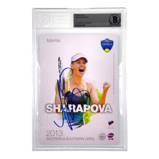 Maria Sharapova Tennis 2013 Western & Southern Open Promo Auto BGS Authentic