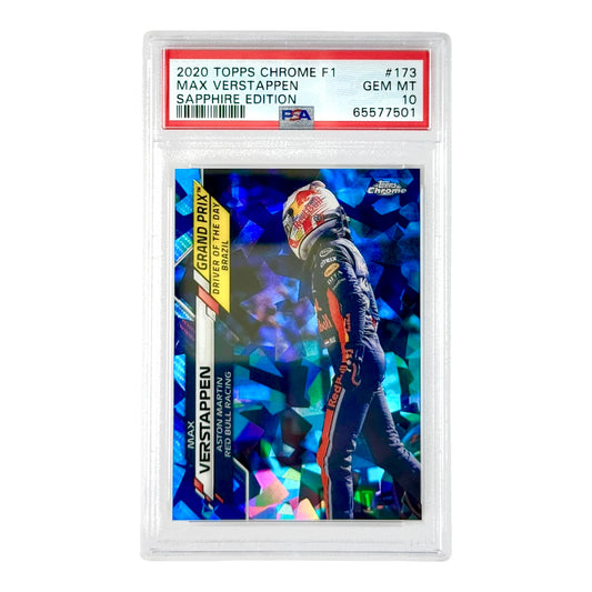 Max Versatppen 2020 Topps Chrome F1 Formula 1 Sapphire #173 PSA 10