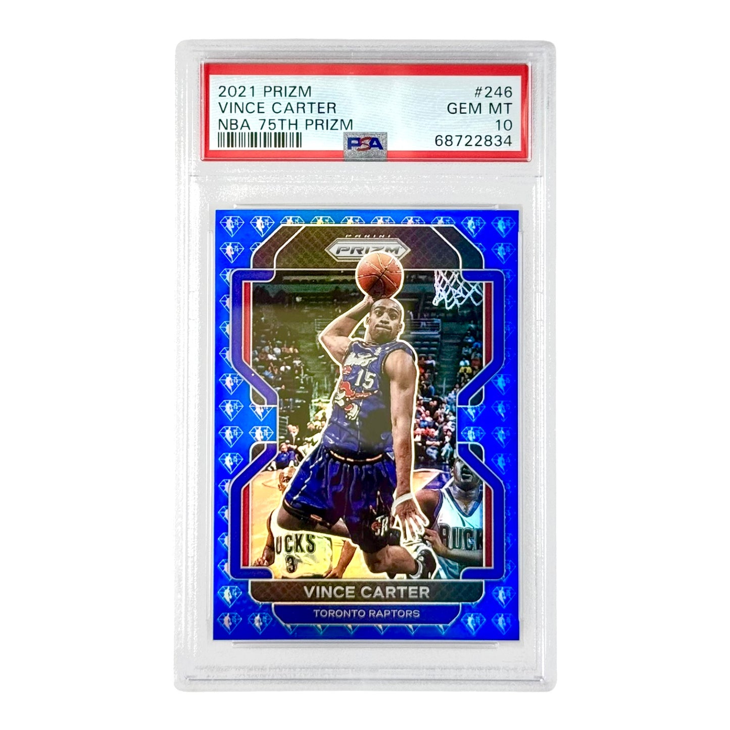 Vince Carter 2021 Prizm NBA 75th Anniversary #246 PSA 10