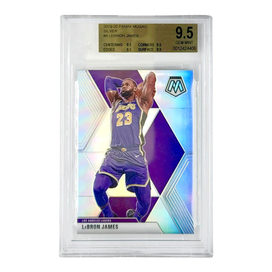 Lebron James 2019-29 Mosaic Silver #8 BGS 9.5