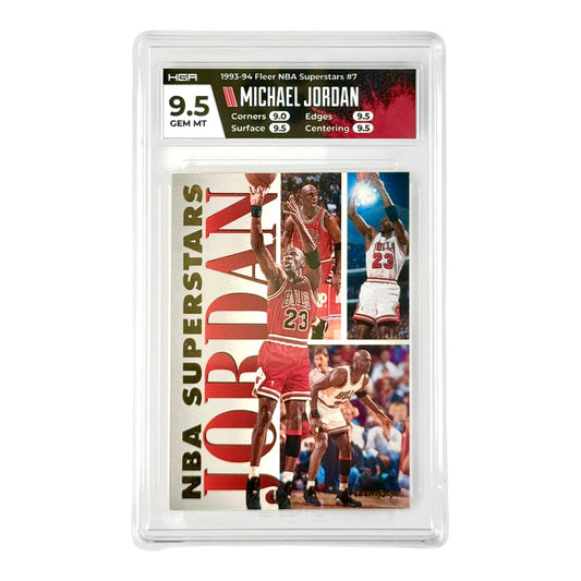 Michael Jordan 1993-94 Fleer NBA Superstars #7 HGA 9.5