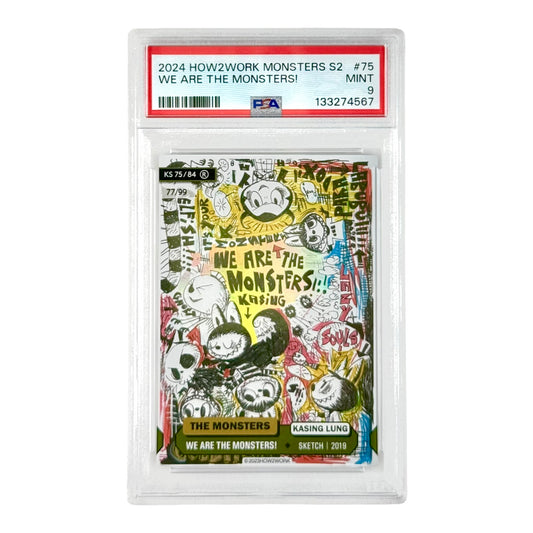 Labubu 2024 How2work The Monster Series 2 77/99 #75 PSA 9