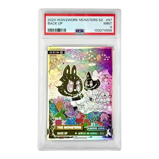 Labubu 2024 How2work The Monster Series 2 #87 PSA 9