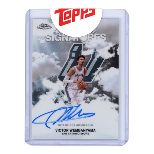 Victor Wembanyama 2025 Topps Chrome Sky-Write Signatures Auto