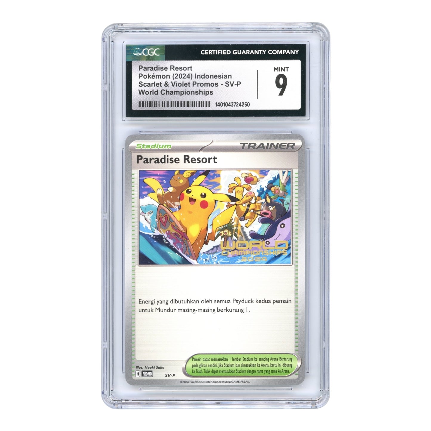 Paradise Resort 2024 Pokemon Indonesian World Championship Promo #SV-P CGC 9