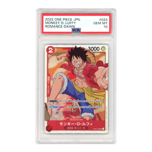 Monkey D.Luffy 2022 One Piece Japanese OP01 #024 PSA 10