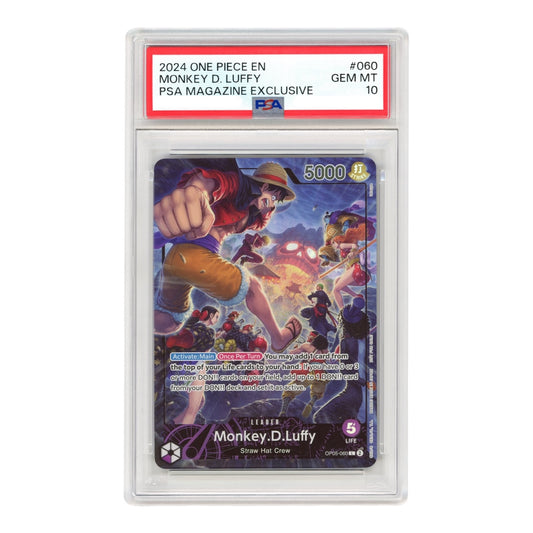 Monkey D.Luffy 2024 One Piece English PSA Magazine Promo #060 PSA 10