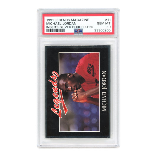 Michael Jordan 1991 Legends Magazine Insert Silver Border #11 PSA 10