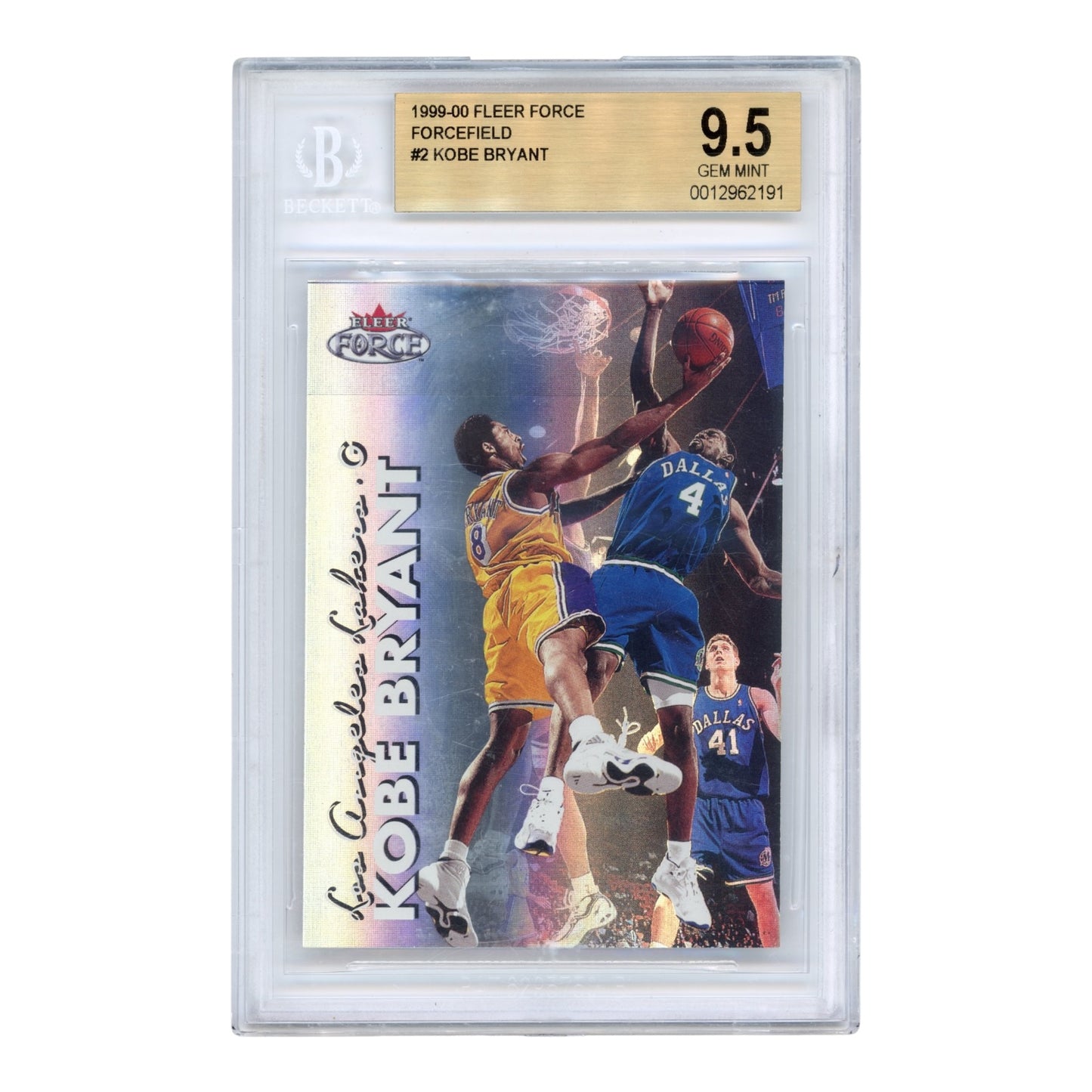 Kobe Bryant 1999-00 Skybox Fleer Force Forcefield #2 BGS 9.5