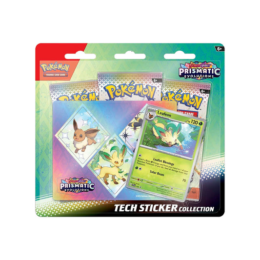 Pokemon English Scarlet & Violet - Prismatic Evolutions Tech Sticker Collection Leafeon