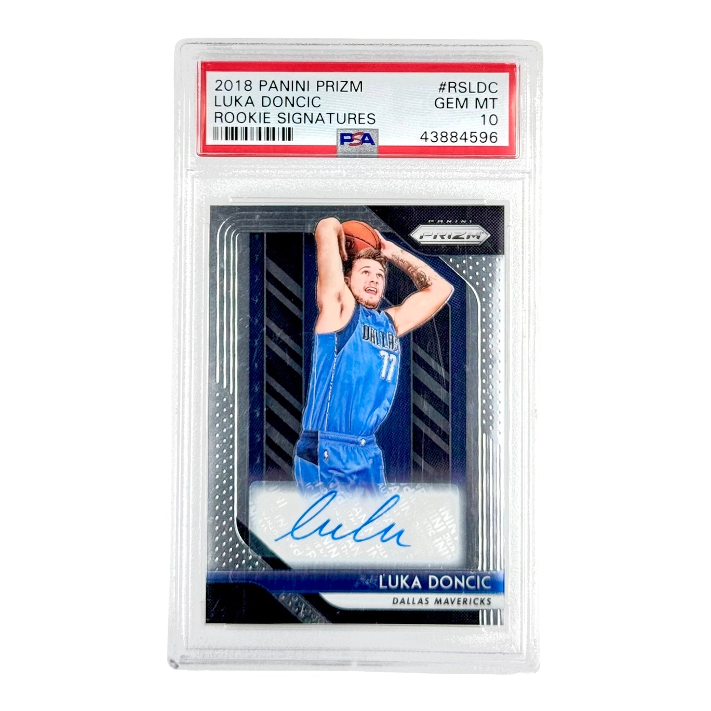 Luka Doncic 2018-19 Panini Prizm Rookie Auto RC #RSLDC PSA 10