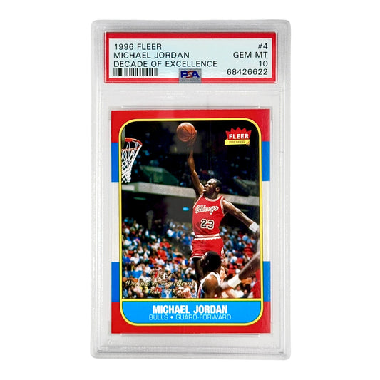 Michael Jordan 1996 Fleer Decade of Excellence #4 PSA 10