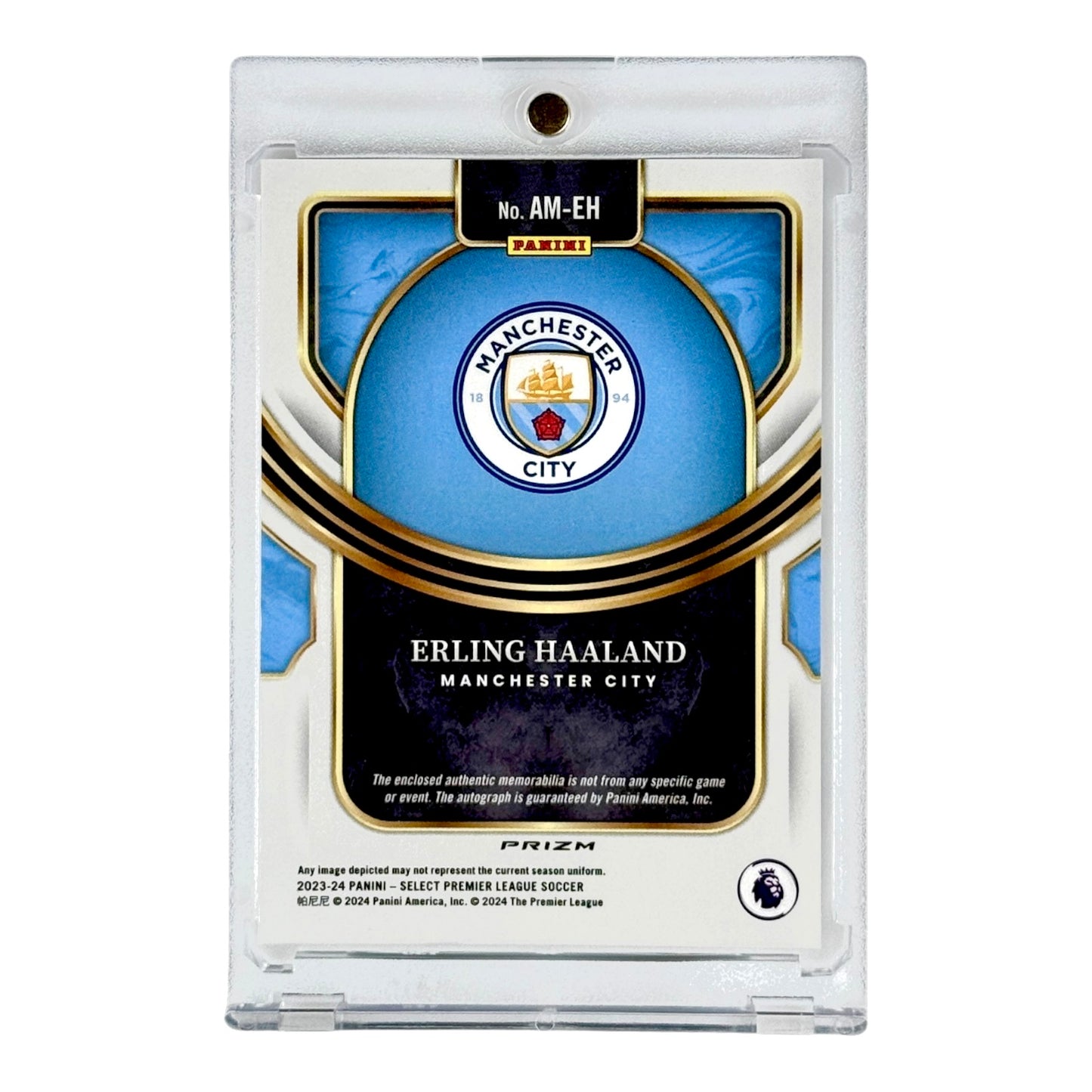Erling Haaland 2023-24 Select Premier League Soccer Jersey Auto #AM-EH