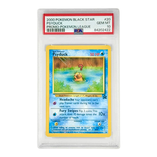 Psyduck 2000 Pokemon League Promo #20 PSA 10