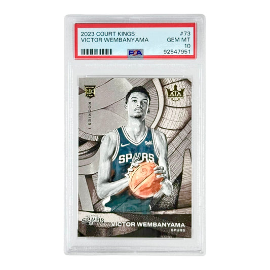 Victor Wembanyama 2023 Court Kings Rookie RC #73 PSA 10
