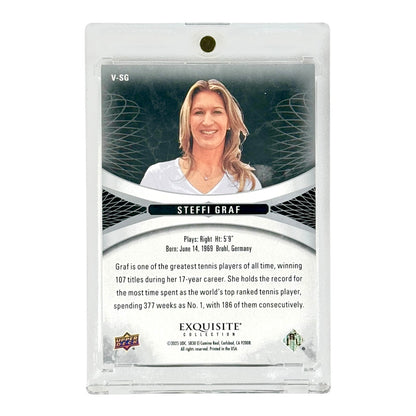 Steffi Graf 2025 Upper Deck Goodwin Champion Exquisite Collection 65/99 V-SG
