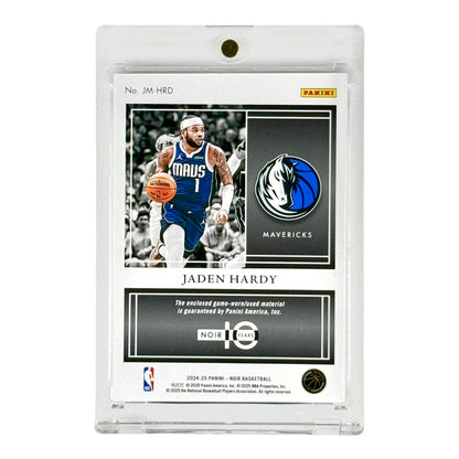 Jaden Hardy 2024-25 Noir Jumbo Patch 3 Color Game Worn 02/20 #JM-HRD