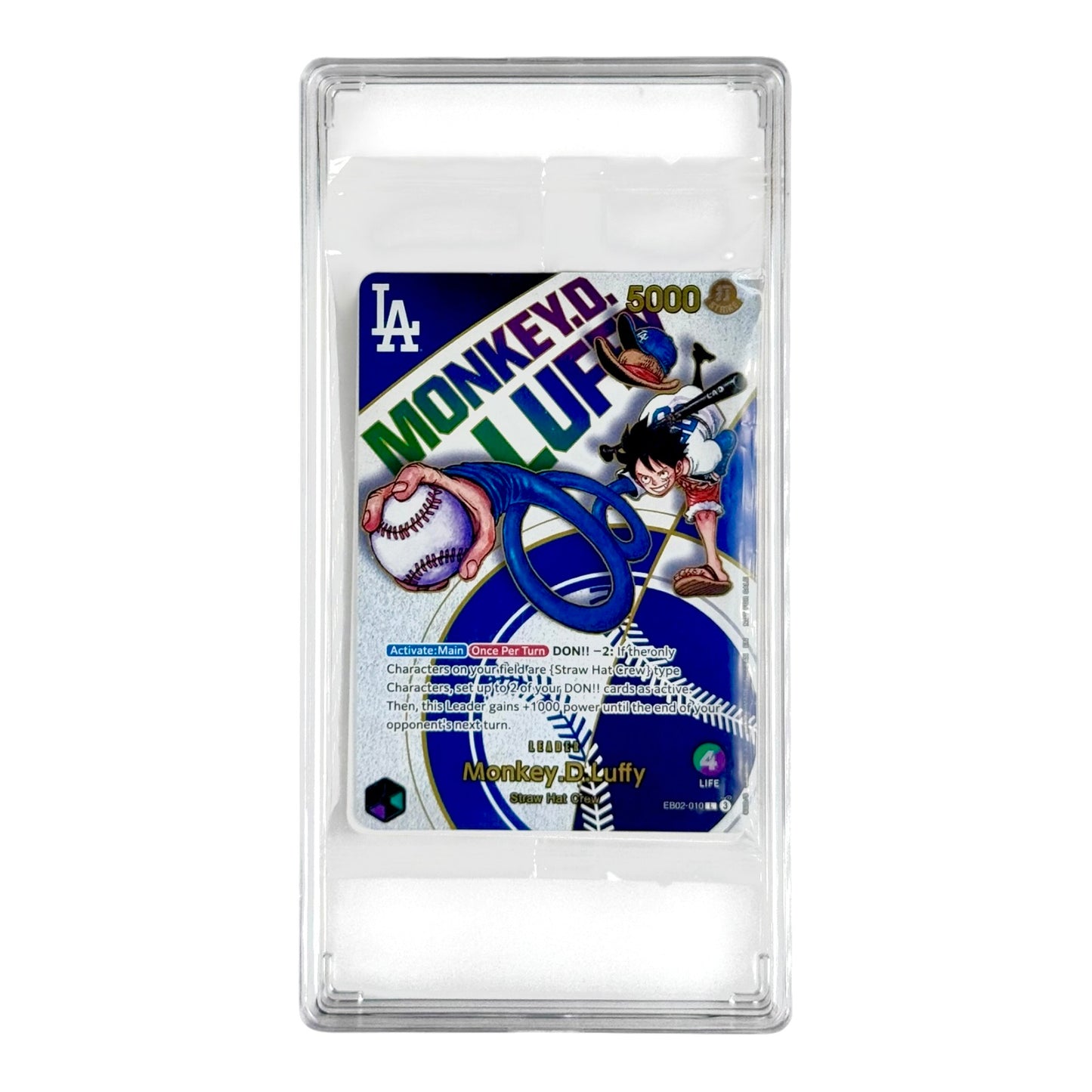 Money.D.Luffy 2025 One Piece English LA Dodgers Promo EB02 #010 Leader