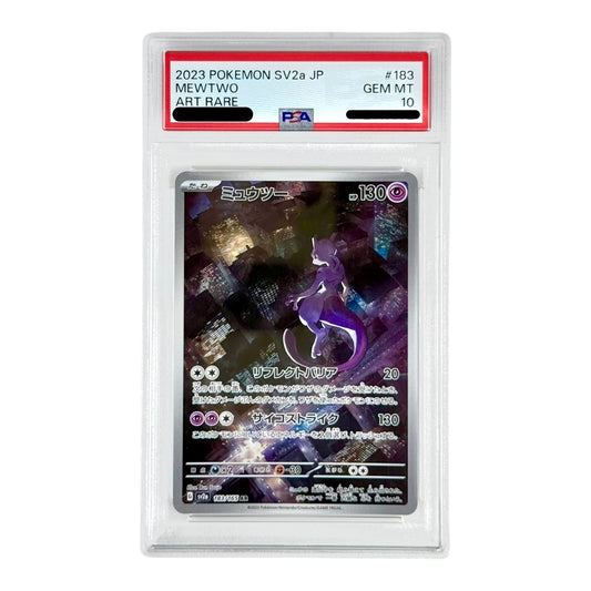 Mewtwo 2023 Pokemon Japanese Sv2a #183 AR PSA 10