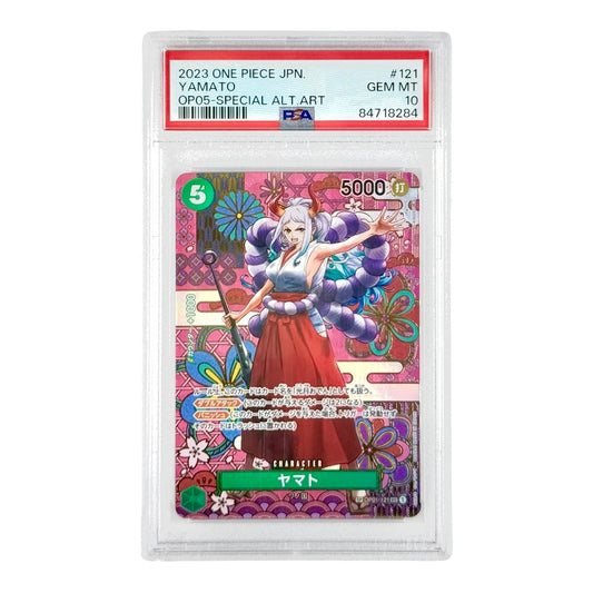 Yamato 2023 One Piece Japanese OP05 Special Art Rare #121 SAR PSA 10