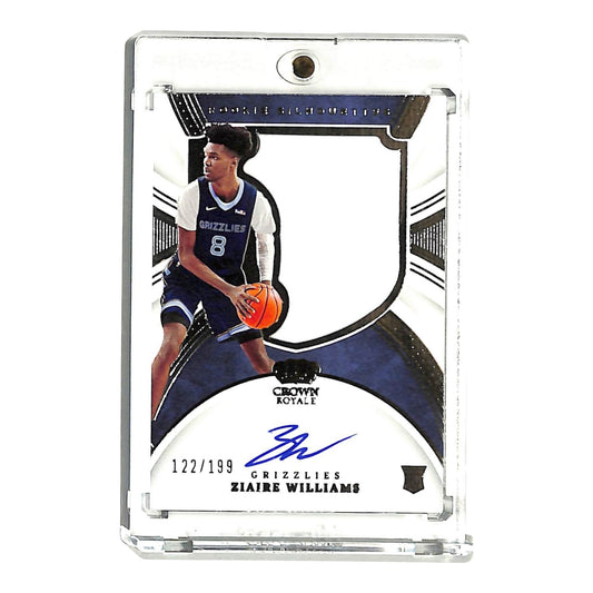 Ziaire Williams 2021-22 Crown Royale Rookie Jersey Auto 122/199 #118