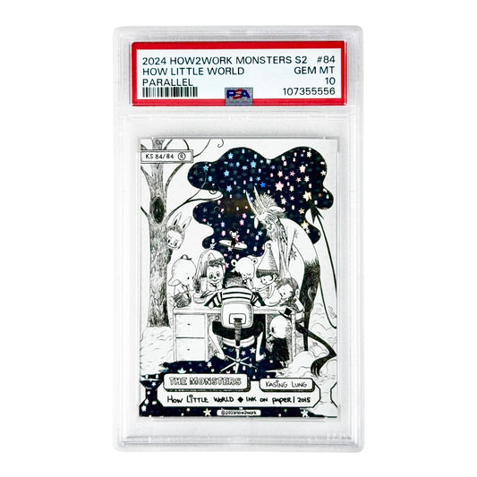 Labubu 2024 How2work Monsters Series 2 Collectible Card #KS84 PSA 10