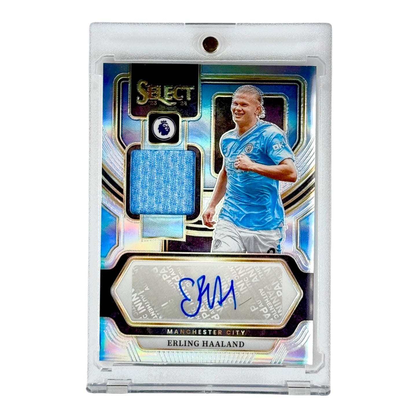 Erling Haaland 2023-24 Select Premier League Soccer Jersey Auto #AM-EH