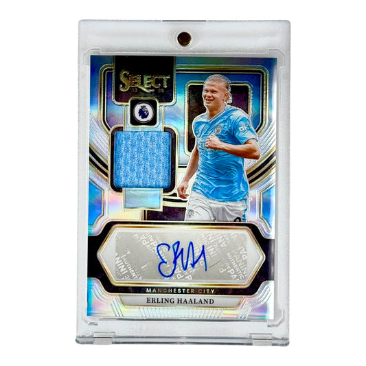 Erling Haaland 2023-24 Select Premier League Soccer Jersey Auto #AM-EH