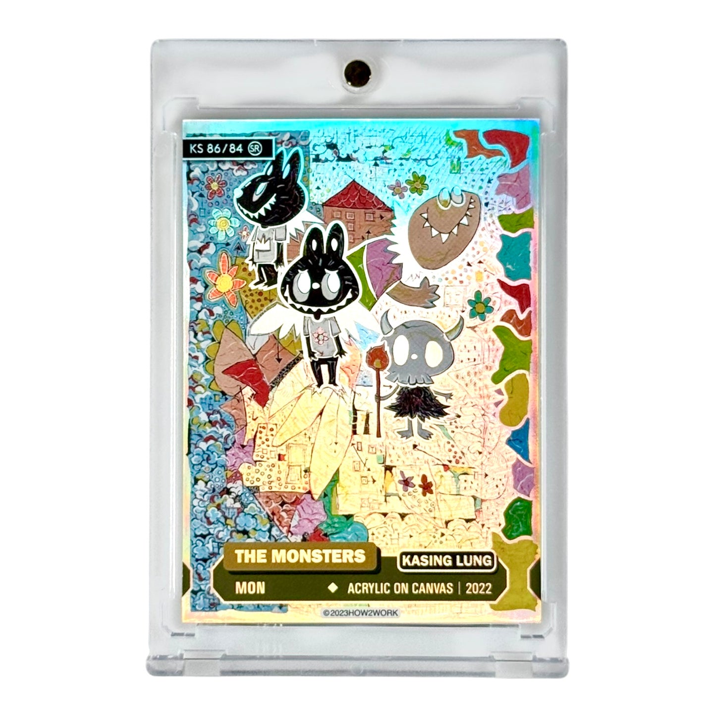 Labubu 2023 How2work The Monster Series 2 Trading Card Foil Print Sketch #86 SR