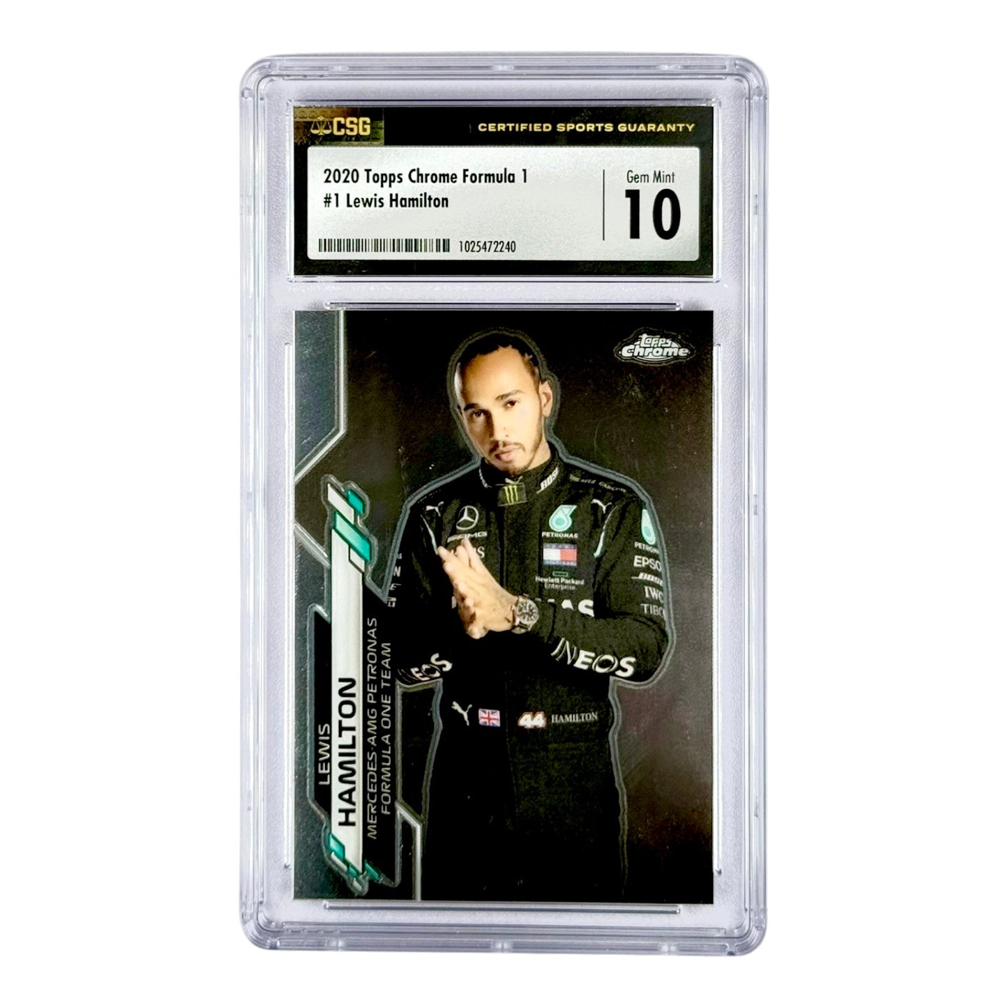 Lewis Hamilton 2020 Topps Chrome Formula 1 #1 CSG 10