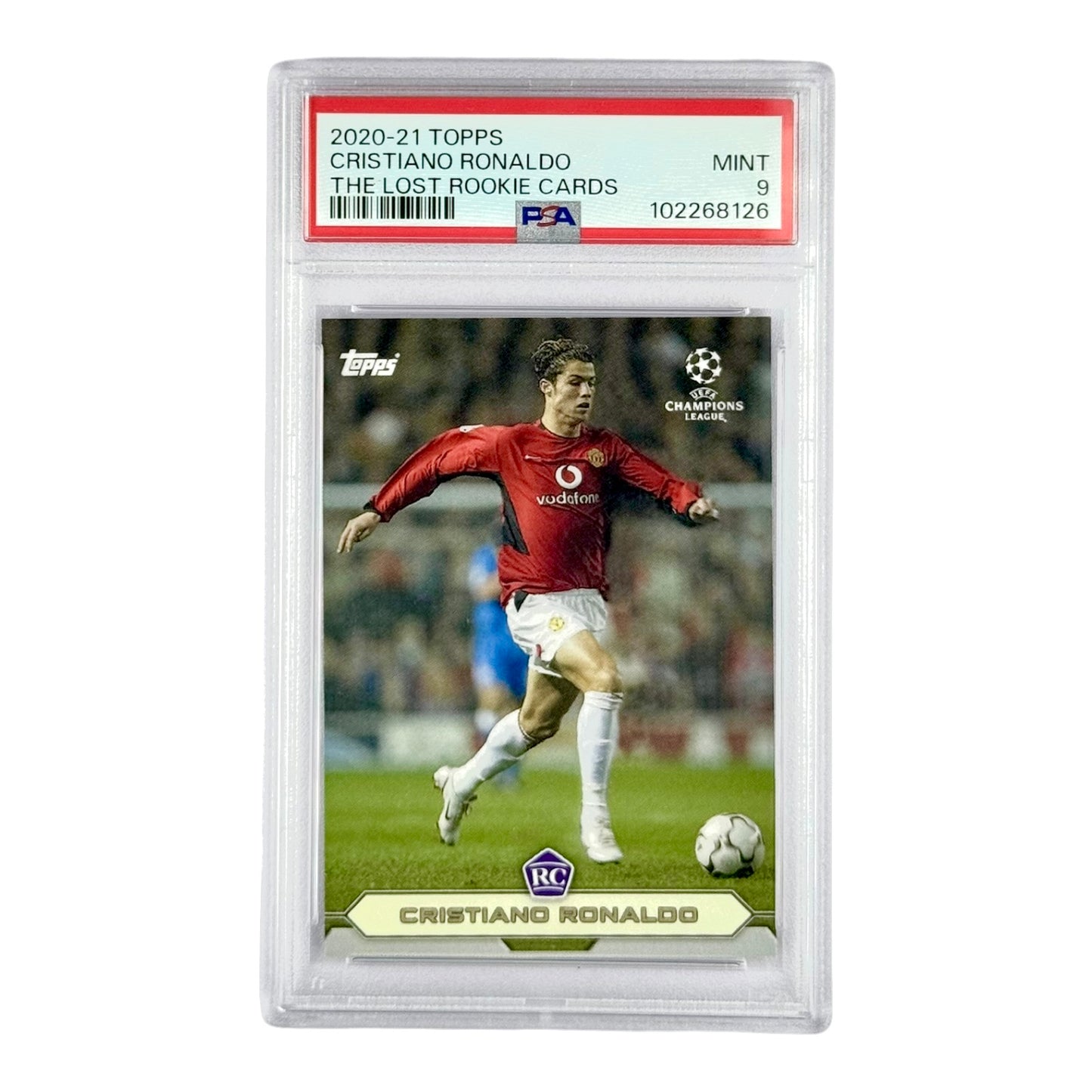 Cristiano Ronaldo 2020-21 Topps The Lost Rookie Cards PSA 9