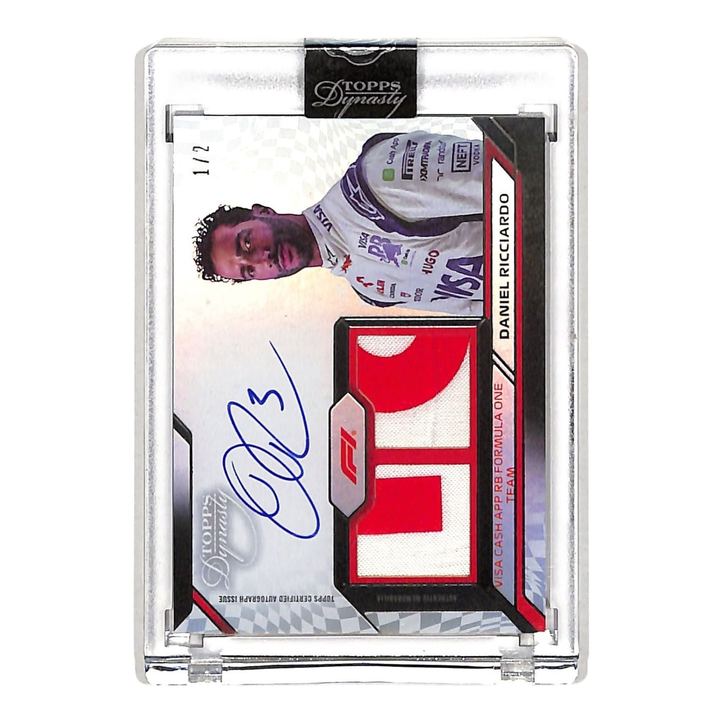 Daniel Ricciardo 2024 Topps Dynasty F1 Patch Auto 1/2 #SDDRA-DRI