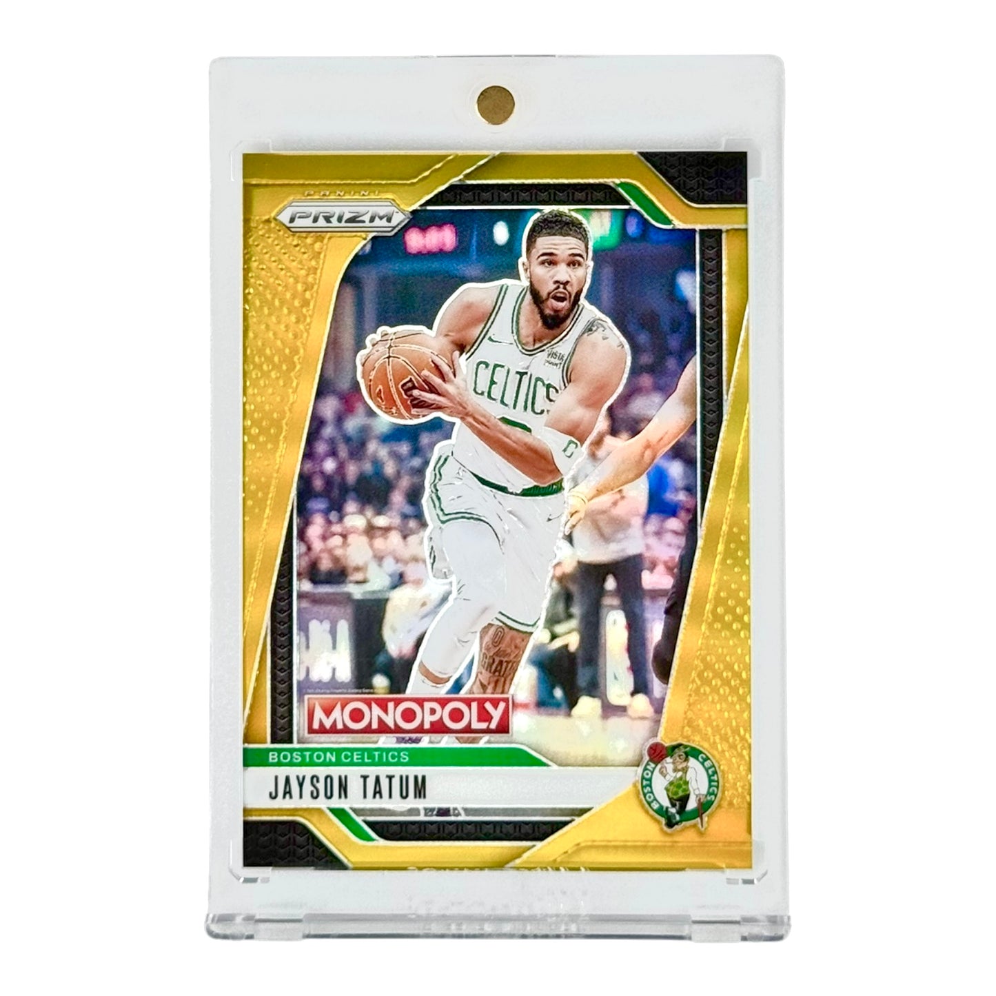 Jayson Tatum 2024-25 Prizm Monopoly Gold 40/49 #16