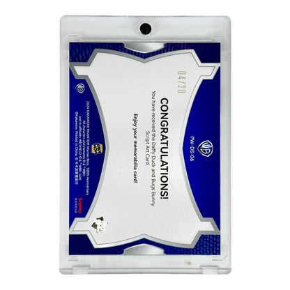 Bugs Bunny/Daffy Duck 2024 Kakawow Phantom Warner Bros 100th Anniversary Dual Facsimile Auto 04/20 #PW-DS-06