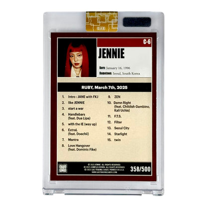 Jennie 2025 Gas Trading Cards Complex 358/500 #C-6