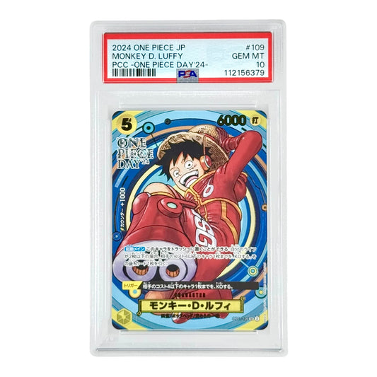 Monkey D. Luffy 2024 One Piece Japanese One Piece Day 24 Promo #109 PSA 10