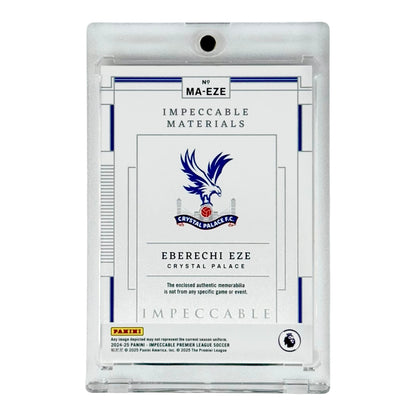Eberechi Eze 2024-25 Impeccable Premier League Soccer Patch 01/10 #MA-EZE