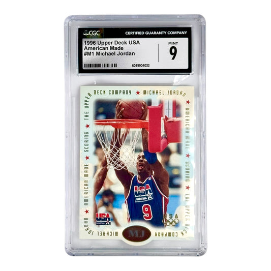 Michael Jordan 1996 Upper Deck USA American Made #M1 CGC 9