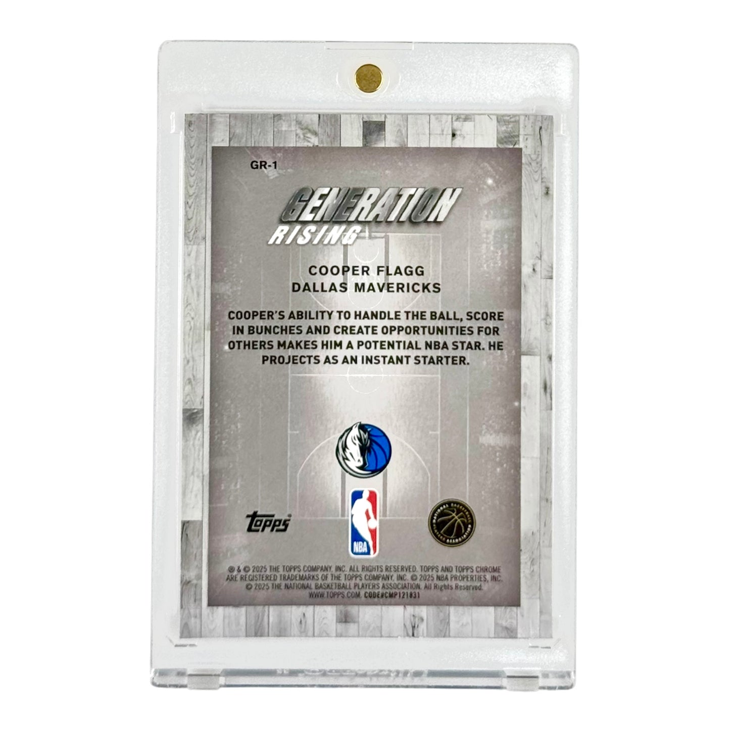 Set of 3 Copper Flagg 2025 Topps Chrome Basketball Rookie RC