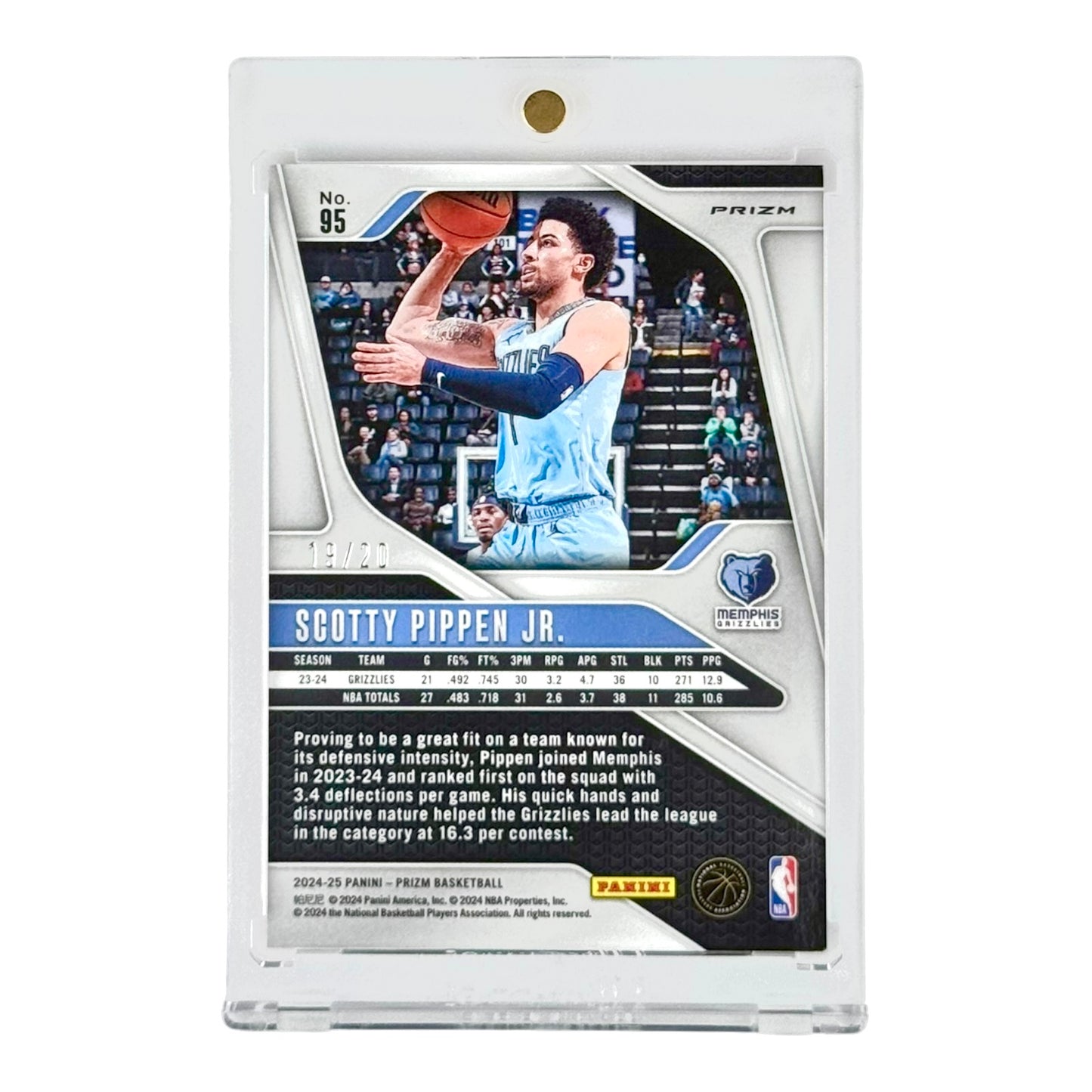 Scotty Pippen Jr. 2024-25 Prizm Cherry Blossom 10/20 #95