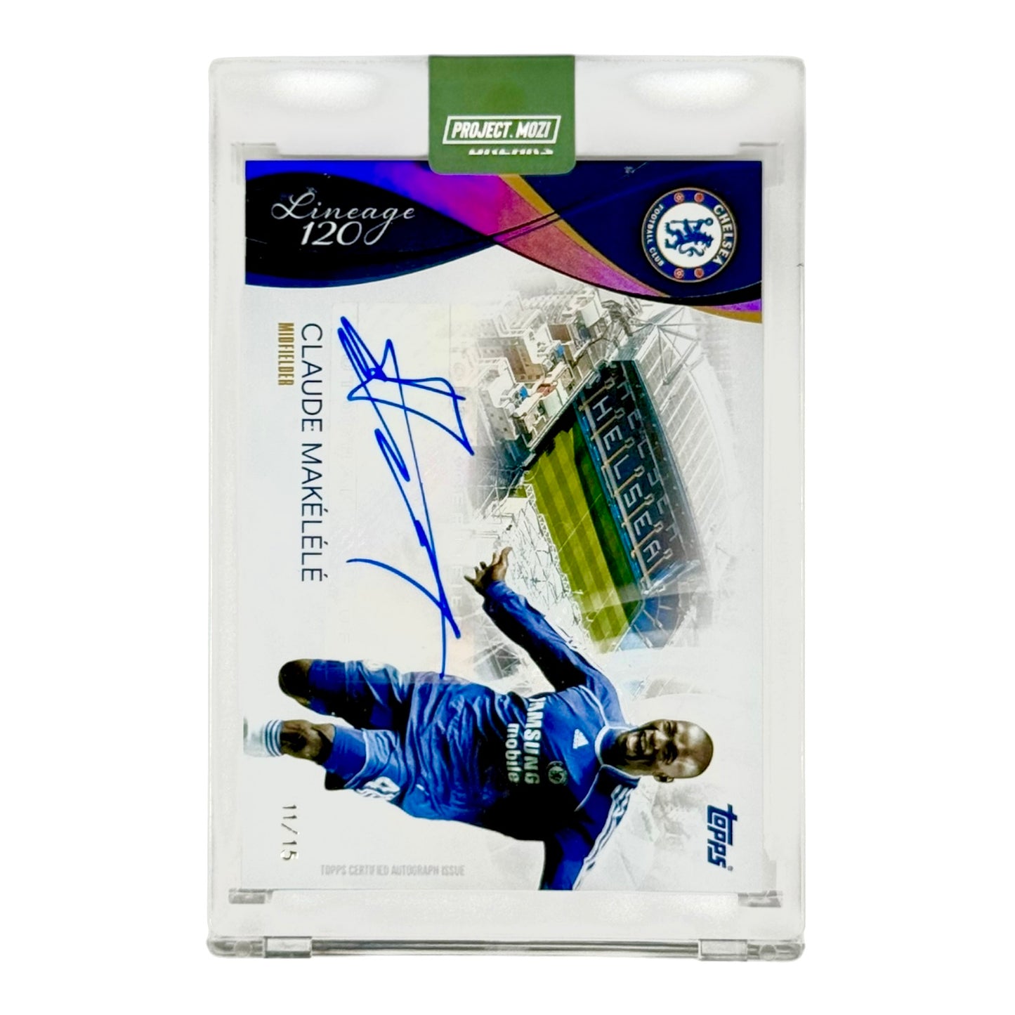 Claude Makelele Topps Lineage 120 Auto 11/15