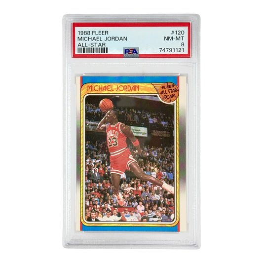 Michael Jordan 1988 Fleer All Star #120 PSA 8