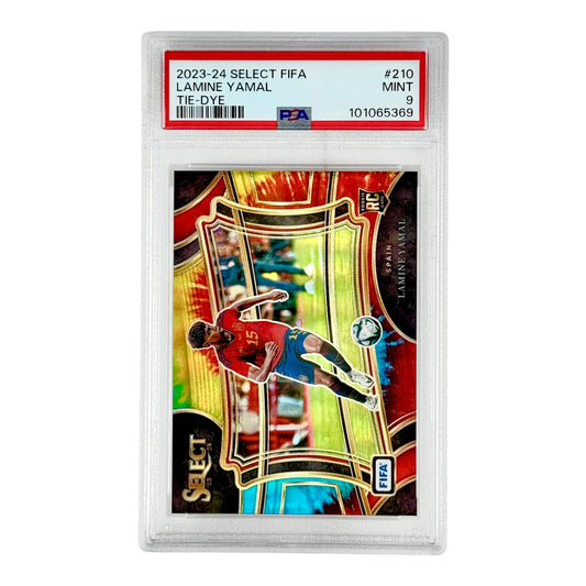 Lamine Yamal 2023-24 Select FIFA Tie-Dye 03/30 #210 PSA 9