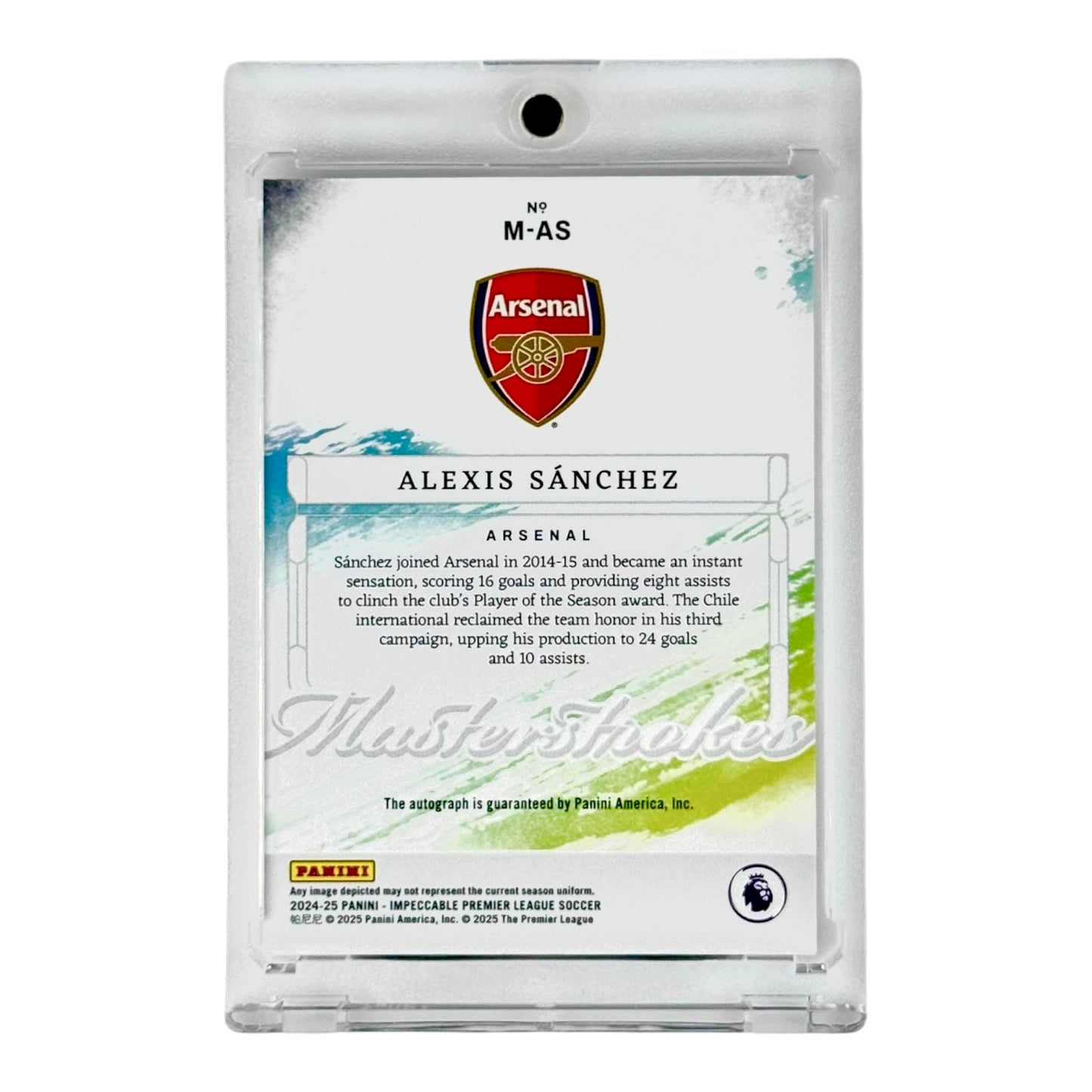 Alexis Sanchez 2024-25 Impeccable Premier League Soccer Auto 05/33 #M-AS