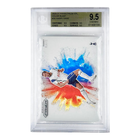 Harry Kane 2020-21 Panini Prizm Premier League Color Blast #26 BGS 9.5